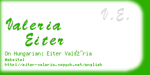 valeria eiter business card